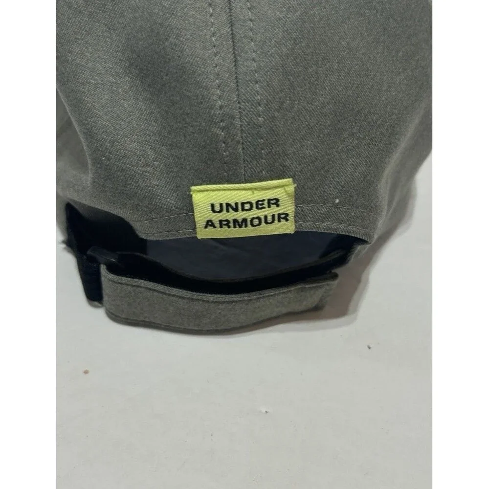 Youth Under Armour Hat Cap Green Neon Logo Adjustable Strap Back Athletic Gear